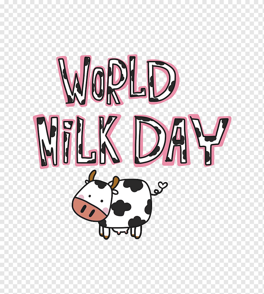 Mała krowa przypomina o światowym dniu mleka